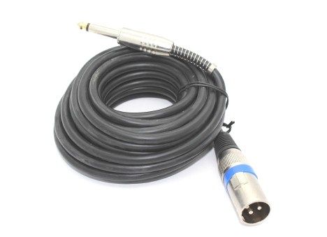 XLR Cannon Male to 6.35mm Mono Male 6m Cable
