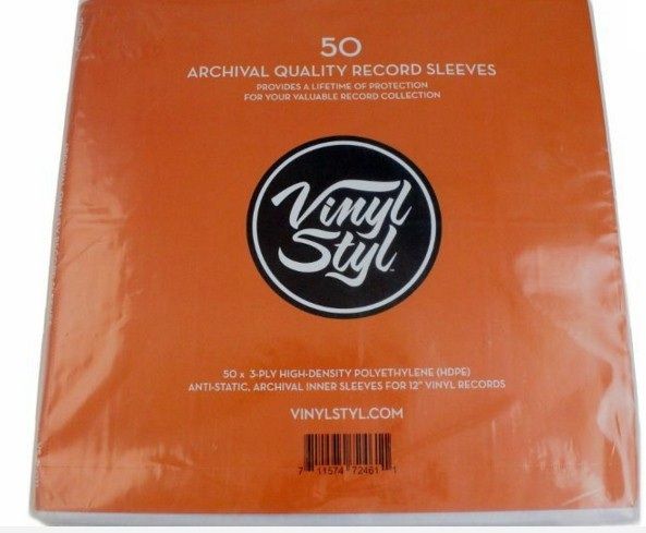Vinyl Styl Archive Quality 12" Vinyl Inner Record Sleeves - Pack of 50