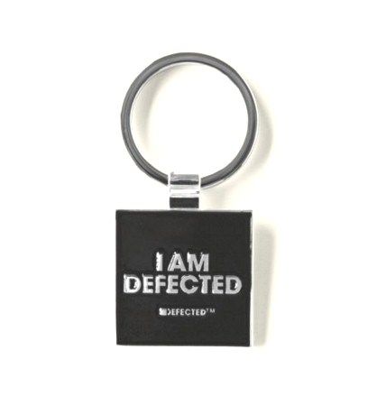 I Am Defected Silver Plated Keyring