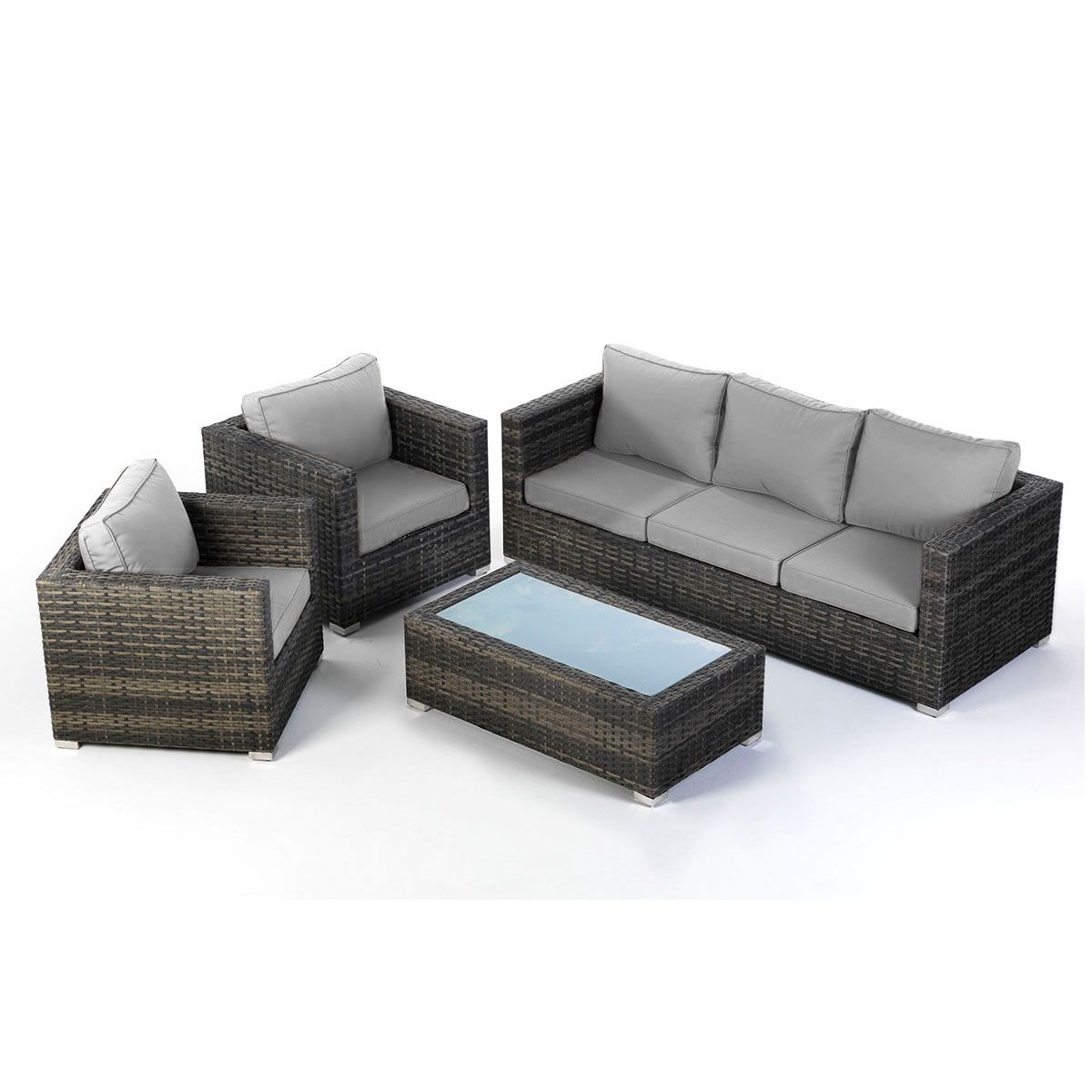 Cielo Montae Patio Lounge Set Of 4 Brown In South Cielo Montae Patio Lounge Set Of 4 Brown