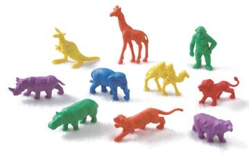 EDX Education Counters Wild Animals 6 Colour - 60 Piece
