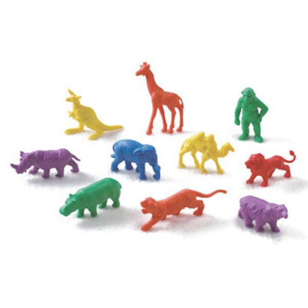 EDX Education Counters Wild Animals 6 Colour - 120 Piece Jar
