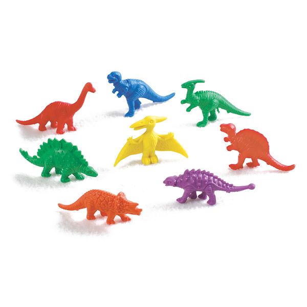 EDX Education Counters Dinosaurs 6 Colour - 128 Piece Jar