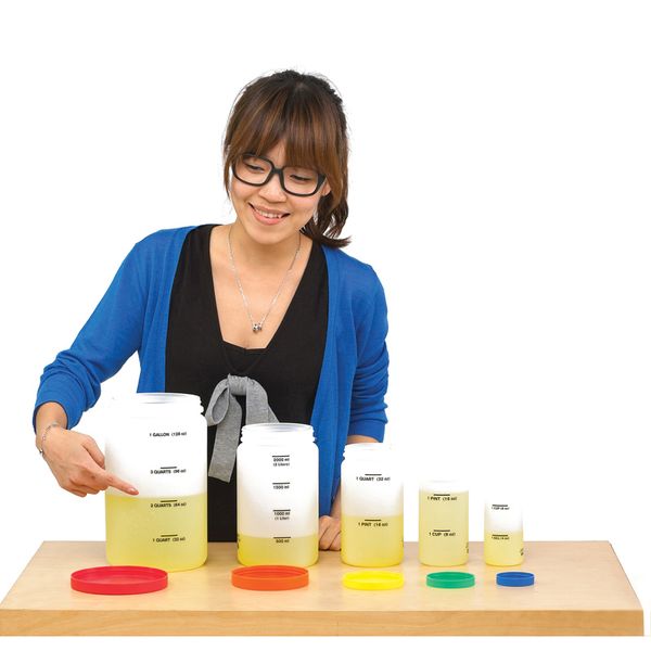 EDX Education Measuring Bottle Set - 5 Pieces