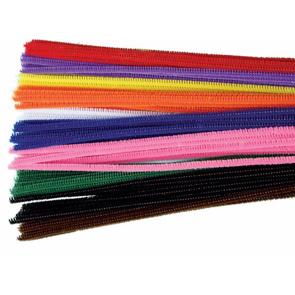 EDX Education Chenille Stems 6mm Primary 10 Colour - 100 Piece