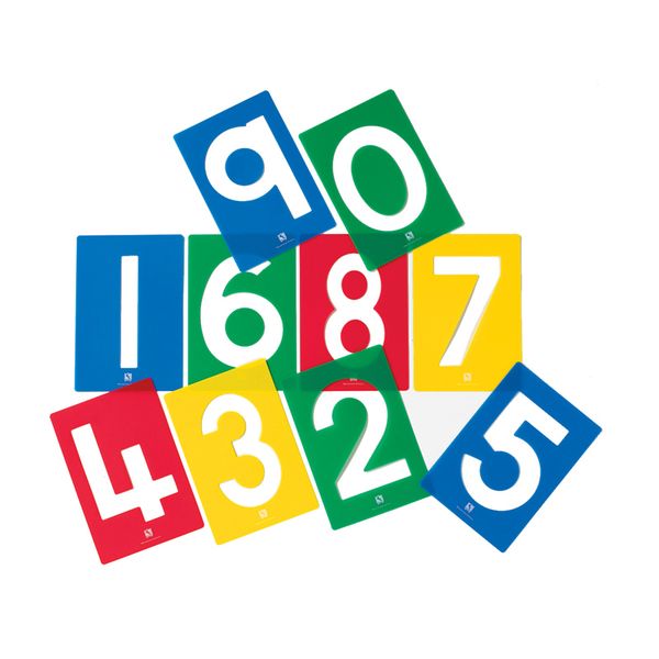 EDX Education Stencils Numbers - 10 Piece