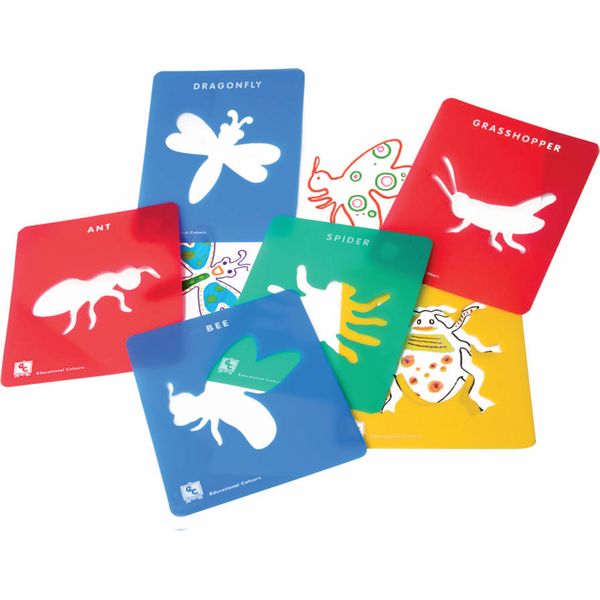 EDX Education Stencils Insects - 6 Piece