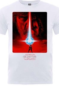 Star Wars: The Last Jedi Poster - White T-Shirt (Parallel Import)