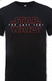 Star Wars: The Last Jedi Logo - Black T-Shirt (Parallel Import)