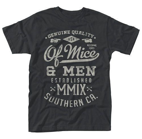 Of Mice And Men: Black T-Shirt (Parallel Import)