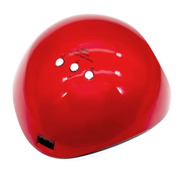 UV Gel Polish LED Lamp Nail Dryer 48W Auto Light Sensor - Red