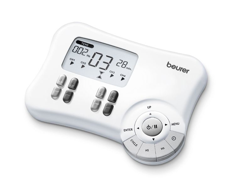 Beurer Digital TENS/EMS Unit: 3-in-1 Pain Therapy, Muscle Stimulation EM 80