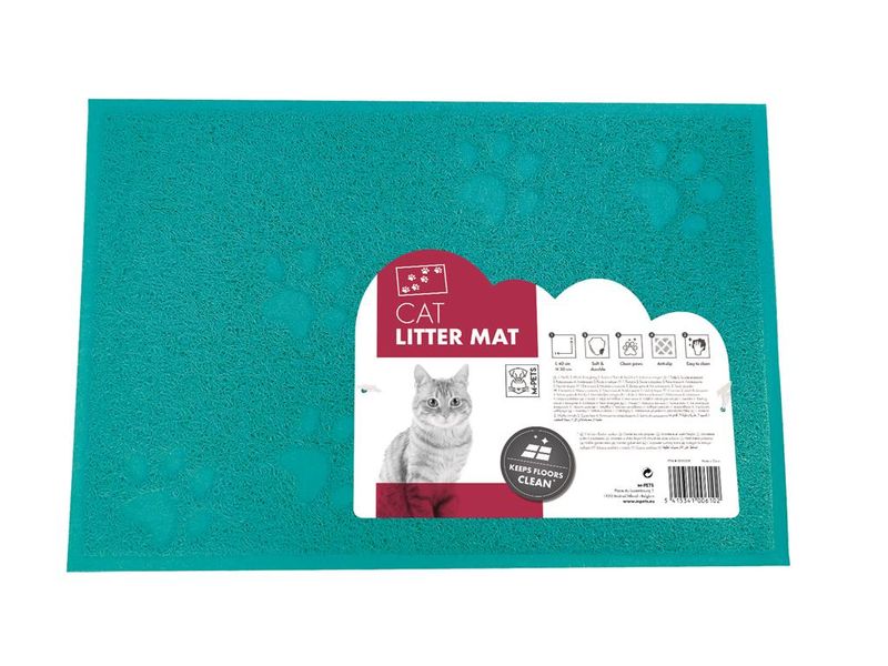 Mpet Cat Litter Mat - Turquoise