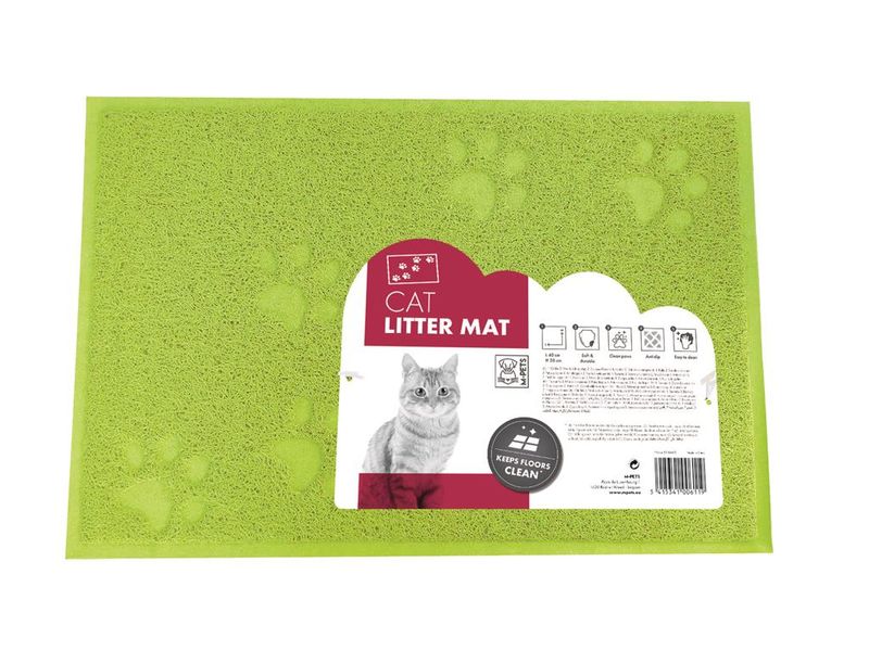 M-Pets Cat Litter Mat- Green
