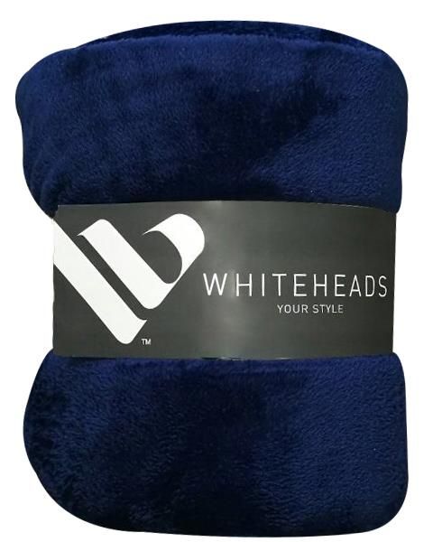 Whiteheads Faux Fur Blanket Throw - White