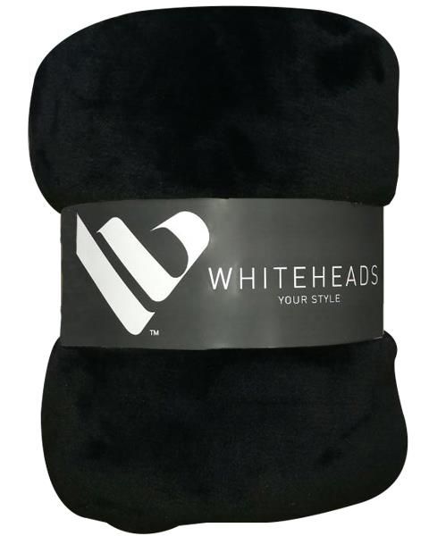 Whiteheads Faux Fur Blanket Throw - White