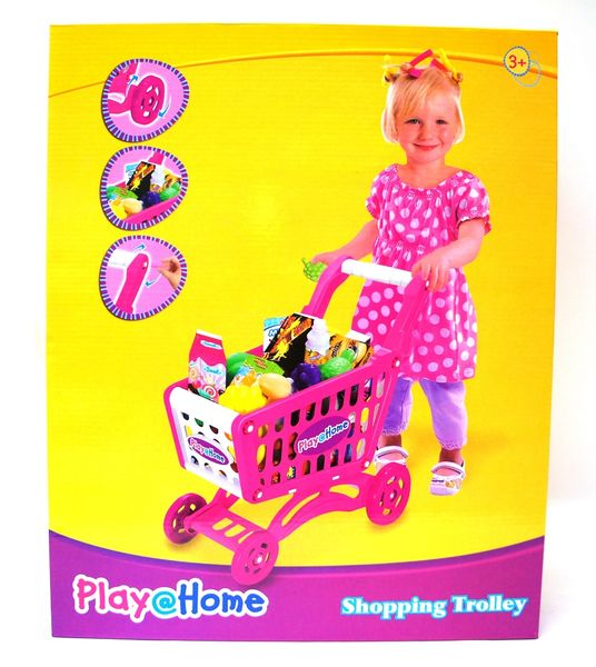 Basic Toys Play At Home Shopping Trolley - 56 Piece