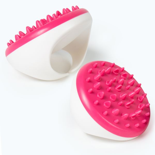 Wellness@Heart Cellulite Massager Brush Mitt - Pink