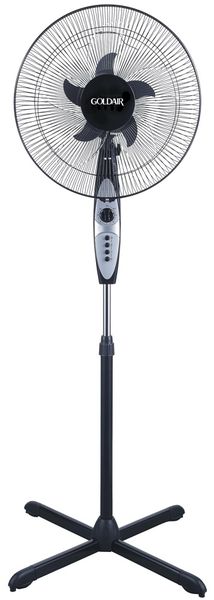 Goldair - 40cm Double Pedestal Fan - Black