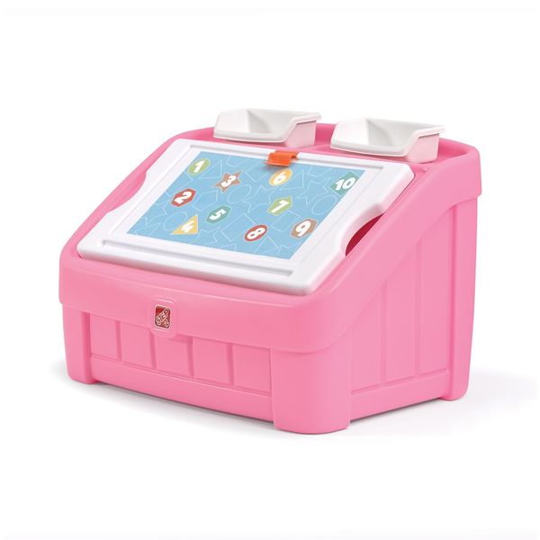 Step 2 - 2 in 1 Toy Box &amp; Art Lid - Red