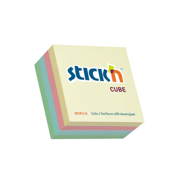 Stick 'n Pastel Cube Assorted 76 x 76 mm