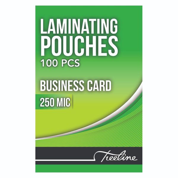 Business Card 250 Micron Laminating Pouches 86 x 54mm - Box of 100