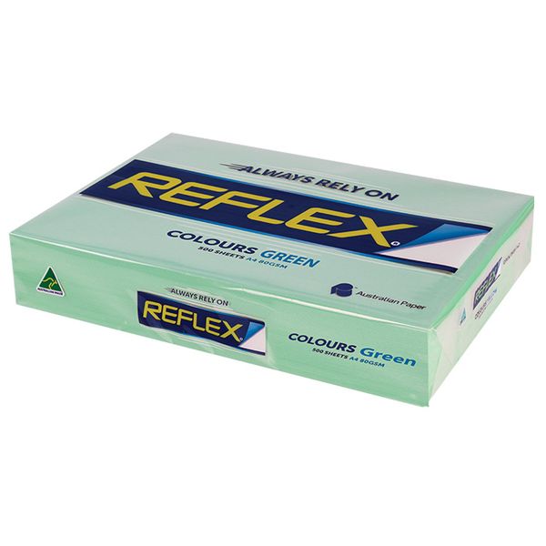 Reflex Green Pastel 80gsm Paper - 500 sheets in 1 Ream