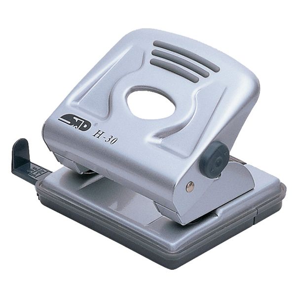 STD H-30 Metal Office Punch With Paper Guide - 30 Sheets