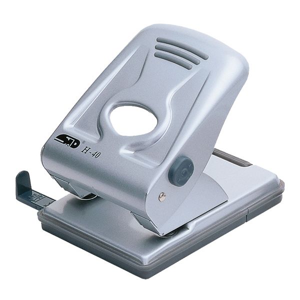 STD H-40 Metal Semi-Heavy Duty Punch - 40 Sheets, includes Paper Guide