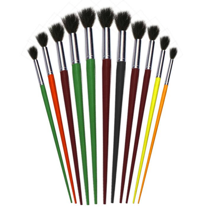 Treeline Artist Brushes Small Horse Hair Size 112 Set Paint Brushes