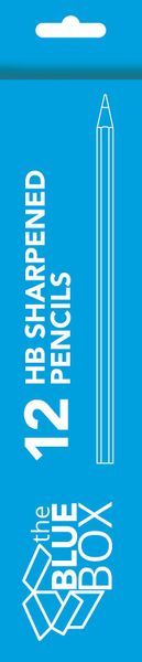 The Blue Box Pencils HB Sharpened 12's Economy