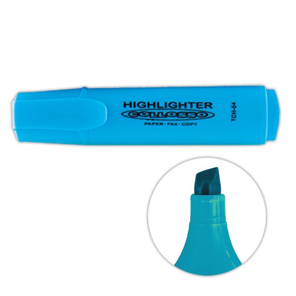 Collosso Highlighters Chisel Tip - Blue