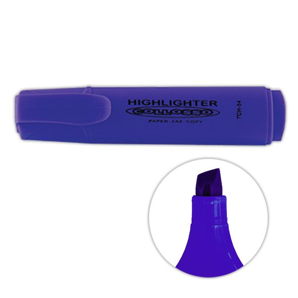 Collosso Highlighters Chisel Tip - Purple