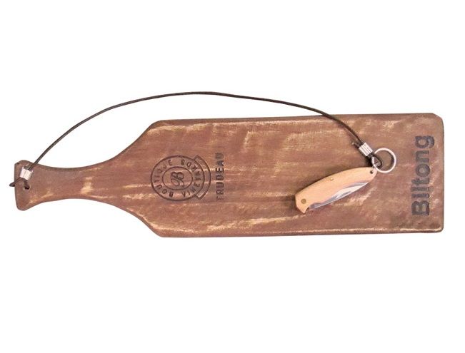 Trudeau Biltong Serving Board with Knife