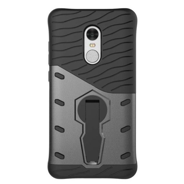 Tuff-Luv Tough Armor Combination Case with Holder for Xiaomi Redmi Note 4 - Black