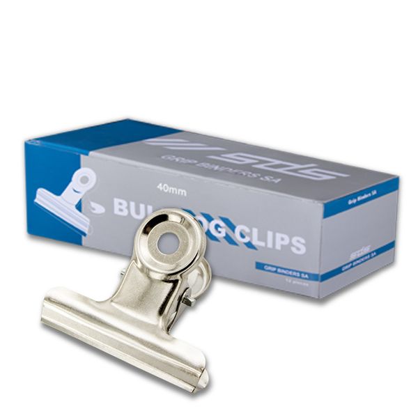 SDS 40mm Bulldog Clips - Box of 12