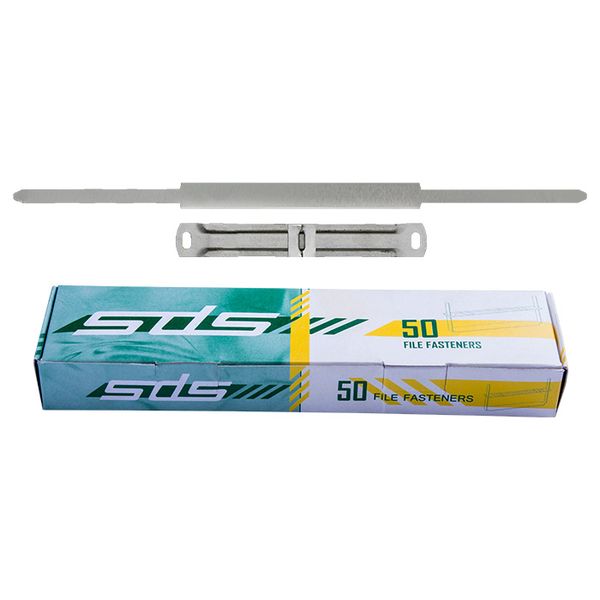 SDS File Fasteners 80mm Stainless Steel - Paper Prong Fasteners - Box of 50
