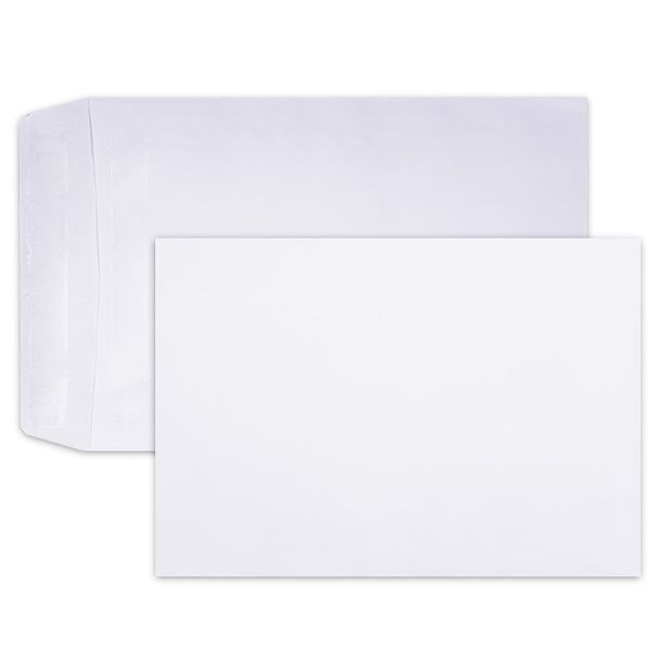 LEO C5 229 x 162mm White Self Seal - Open Short Side Envelopes - Box of 500