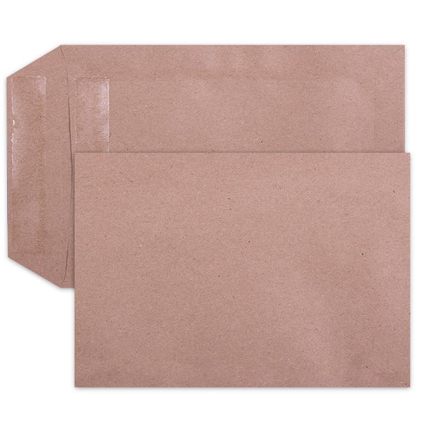 LEO B5 Manilla Self Seal Envelopes - Open Short Side - Box of 500