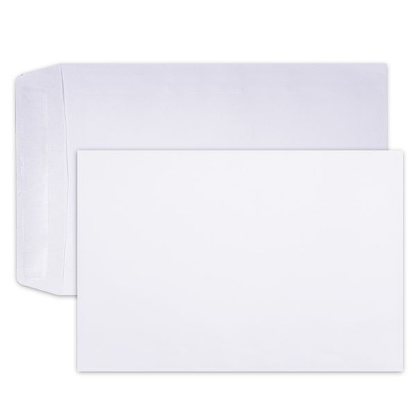 LEO C3 White Gummed Envelopes - Open Short Side - Box of 250