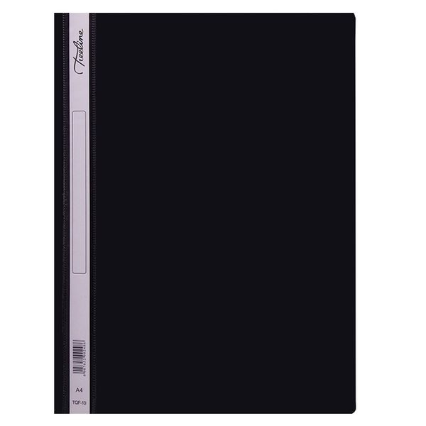 Treeline Quotation Folder Black PVC - Pack of 10