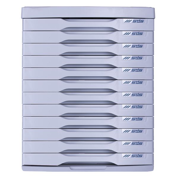 SDS - 12 Drawer Filing System - Egg Shell