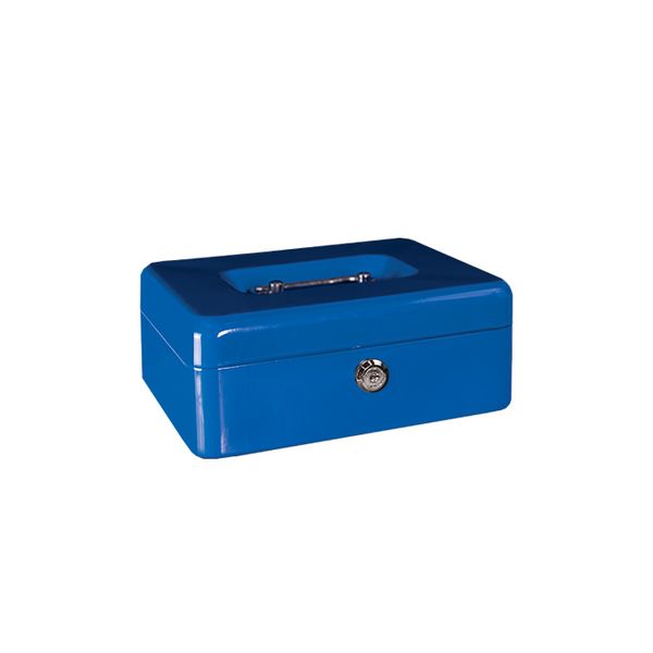 Treelinle Cash Box Metal Blue 8 inch (200mm)