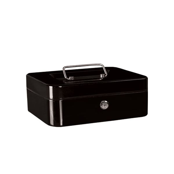 Treeline Cash Box Black Metal 10 Inch (250mm)