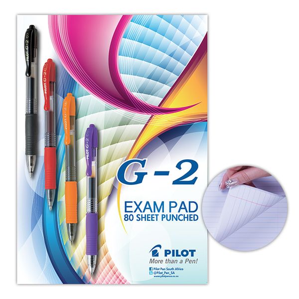 Treeline Exam Pads 80 Sheet Feint &amp; Margin - Punched