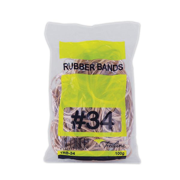 Treeline No. 34 Rubber Bands - 100 x 3mm