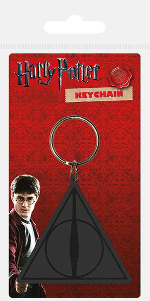 Harry Potter: Deathly Hallows Logo Rubber Keyring (Parallel Import)