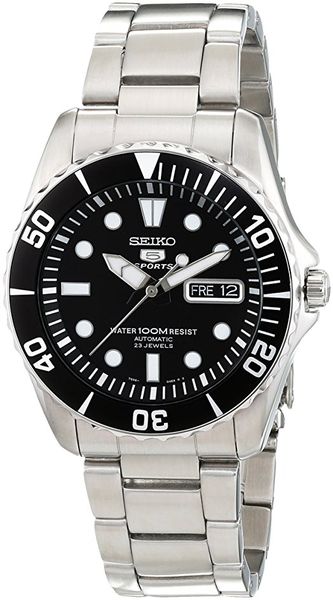 SEIKO 5 Automatic Black Dial Stainless Steel Men's Watch SNZF17 (Parallel import)