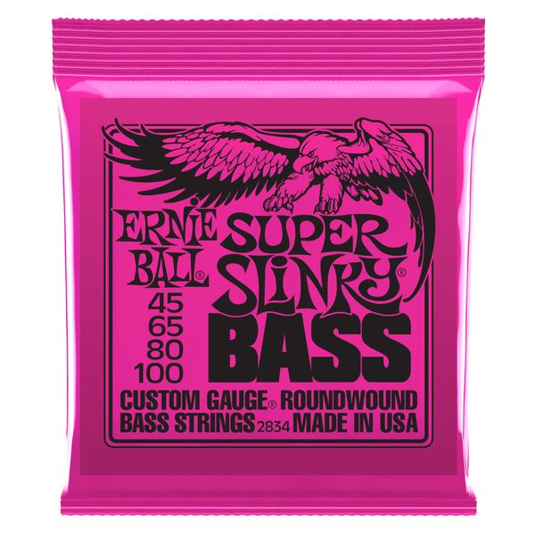 Ernie Ball Bass Super Slinky Nickel Roundwound 45-100