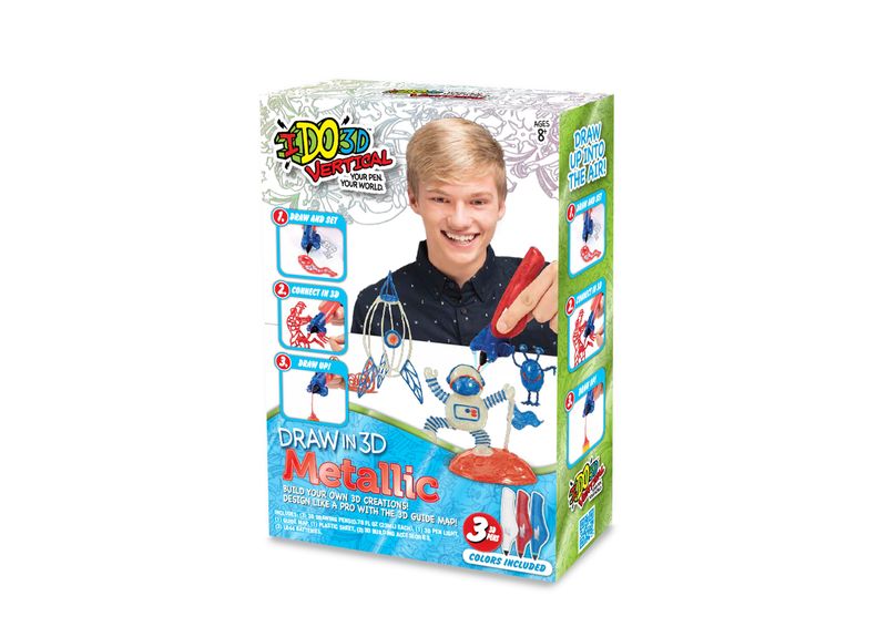 I Do 3D Vertical Metallic Three Pen Set